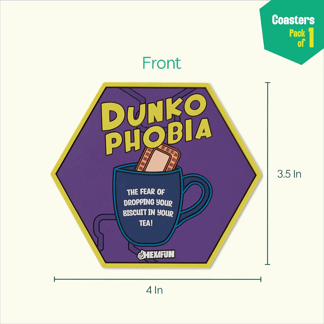 Dunkophobia! Coasters, Pack Of 1