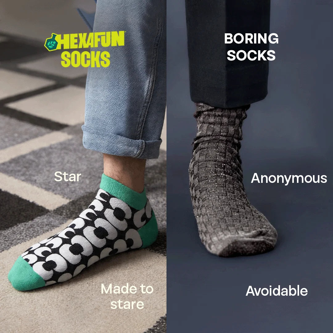Geo-mazing! Unisex Socks, 100% Bamboo, Ankle Length, Pack of 2