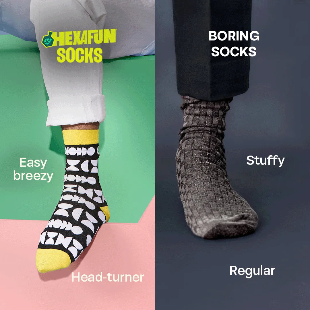 Monochromatic Twist! Unisex Socks, 100% Bamboo, Crew Length, Pack of 5