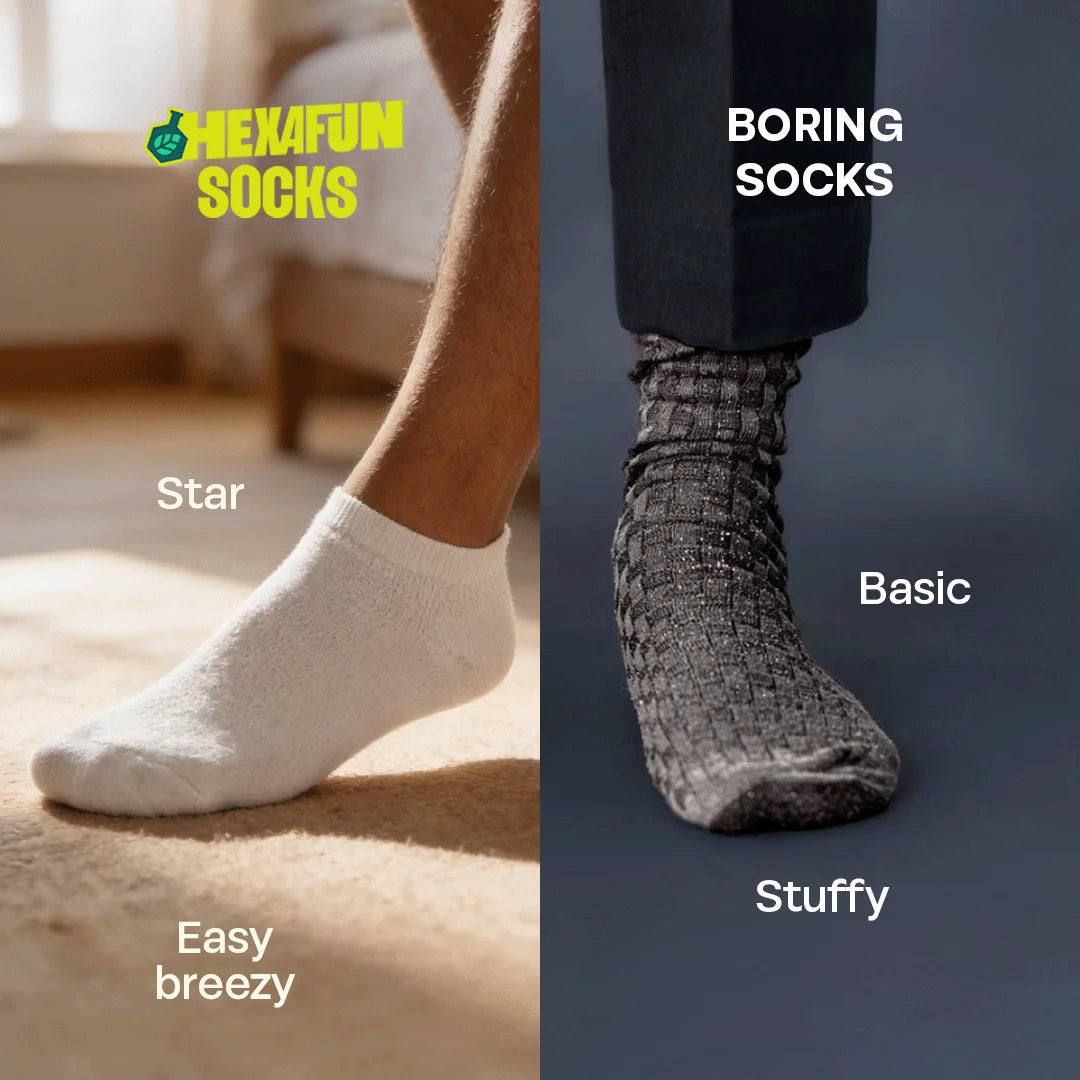 Color Cascade! Unisex Socks, 100% Organic Cotton, Ankle Length, Pack of 5