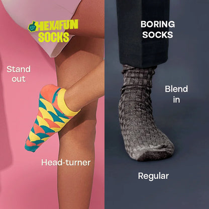 Stripe-otypical! Unisex Socks, 100% Organic Cotton, Ankle Length, Pack of 2