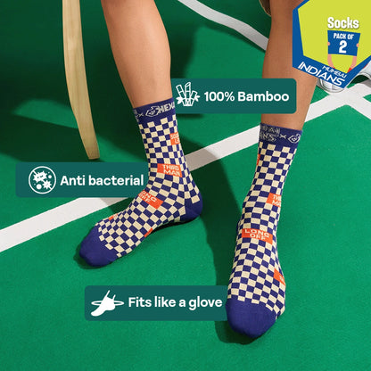 Pixels To Glory! Unisex Socks, 100% Bamboo, Crew Length, Pack of 2