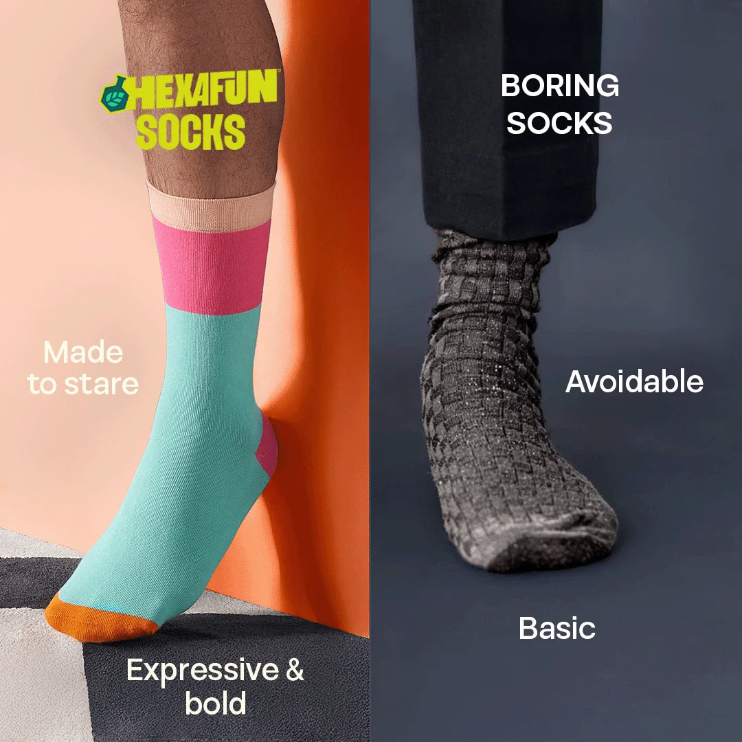 Paint The Town Orange! Unisex Socks, 100% Organic Cotton, Crew Length, Pack of 2