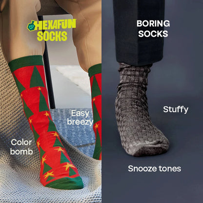 Merry-fied! Unisex Socks, 100% Organic Cotton, Crew Length, Pack of 2