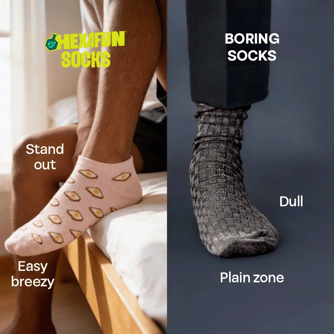 Snacks Drawer! Unisex Socks, 100% Organic Cotton, Ankle Length, Pack of 5