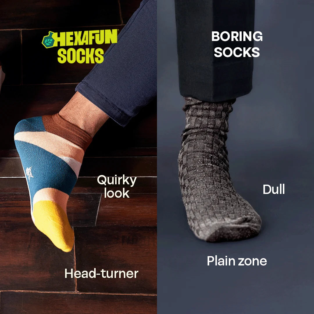 Color Punch! Unisex Socks, 100% Organic Cotton, Ankle Length, Pack of 5