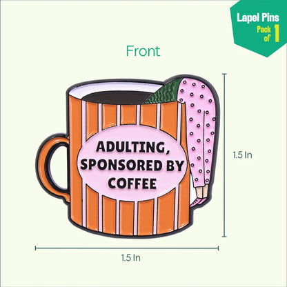 Adulting! Lapel Pins, Pack Of 1
