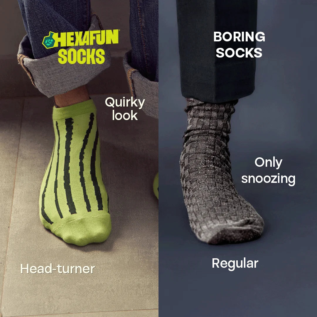 Sensing A Pattern! Unisex Socks, 100% Organic Cotton, Ankle Length, Pack of 2