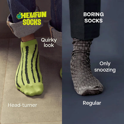 Sensing A Pattern! Unisex Socks, 100% Organic Cotton, Ankle Length, Pack of 2