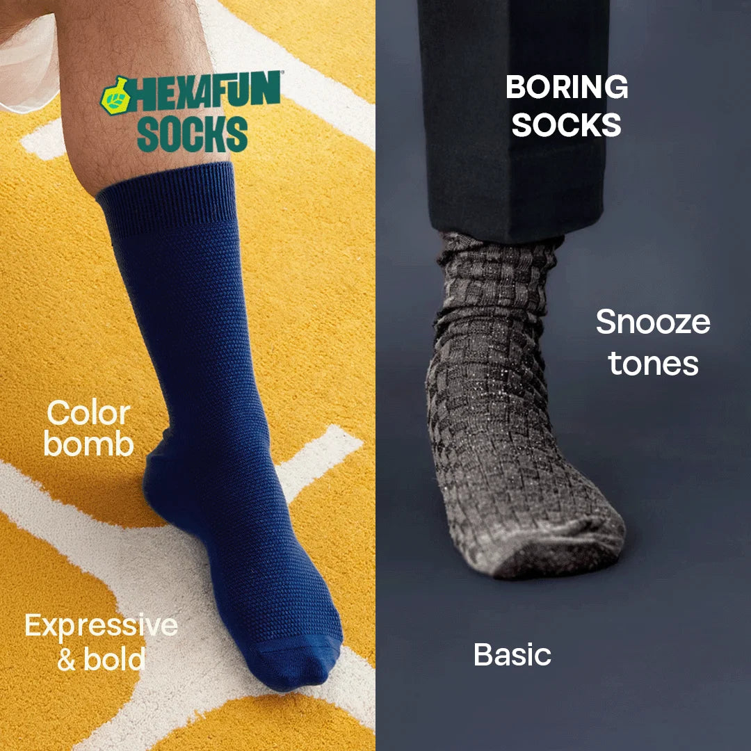 Color Canvas! Unisex Socks, 100% Organic Cotton, Crew Length, Pack of 5