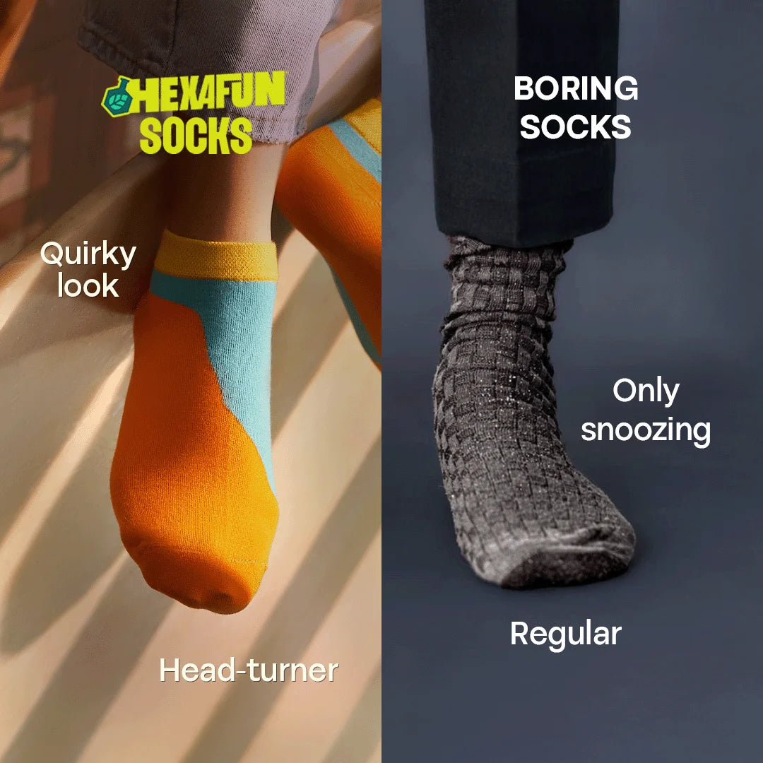 Orange-y! Unisex Socks, 100% Organic Cotton, Ankle Length, Pack of 2