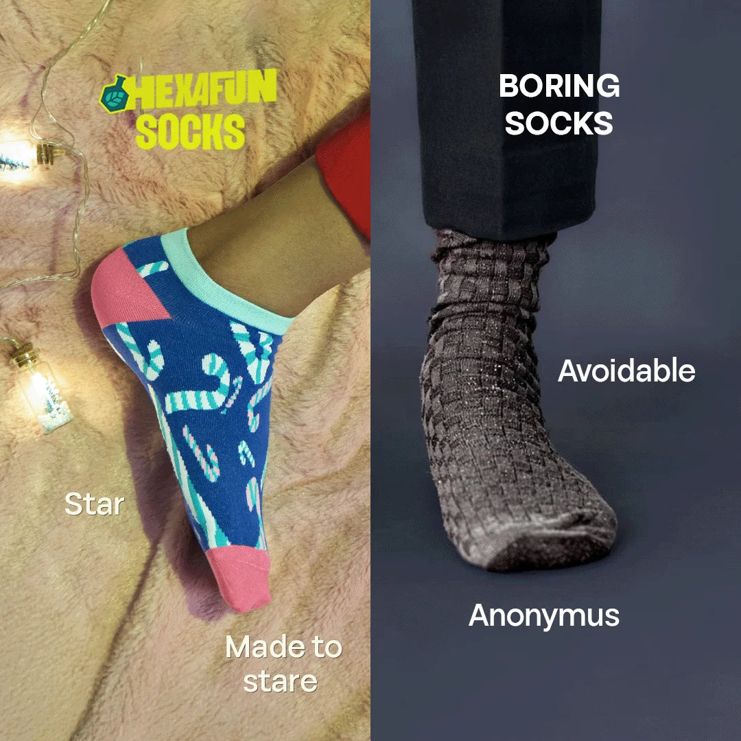 Sprinkling Joy! Unisex Socks, 100% Organic Cotton, Ankle Length, Pack of 2