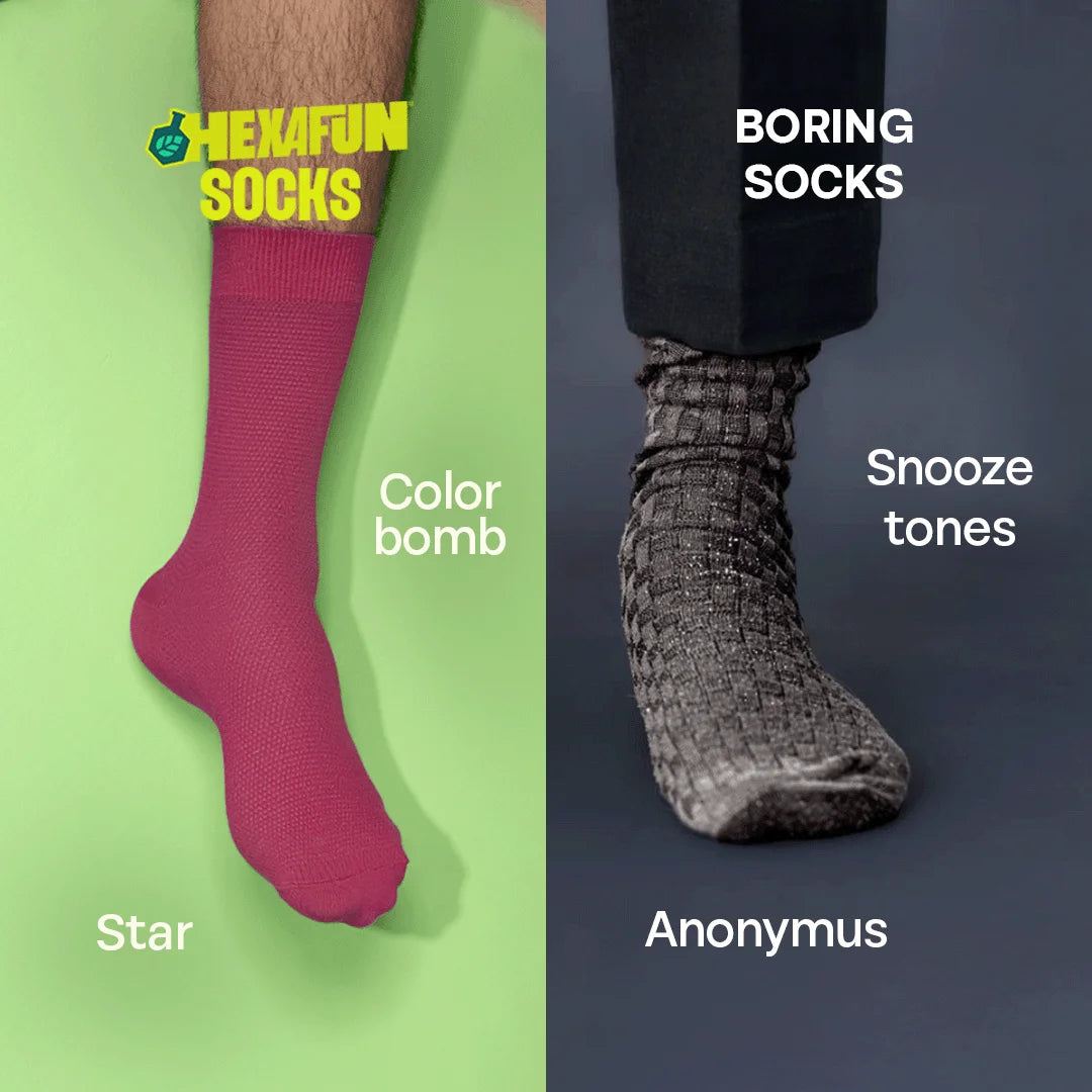PineBerry! Unisex Socks, 100% Organic Cotton, Crew Length, Pack of 5