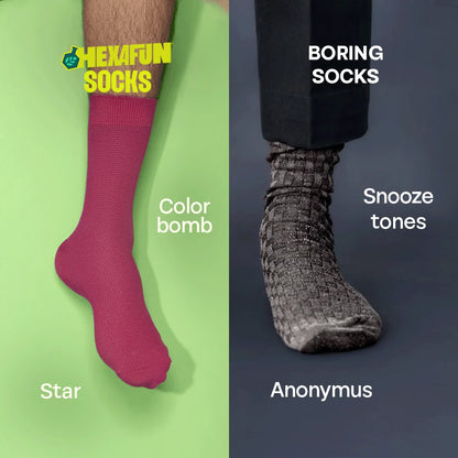 PineBerry! Unisex Socks, 100% Organic Cotton, Crew Length, Pack of 5