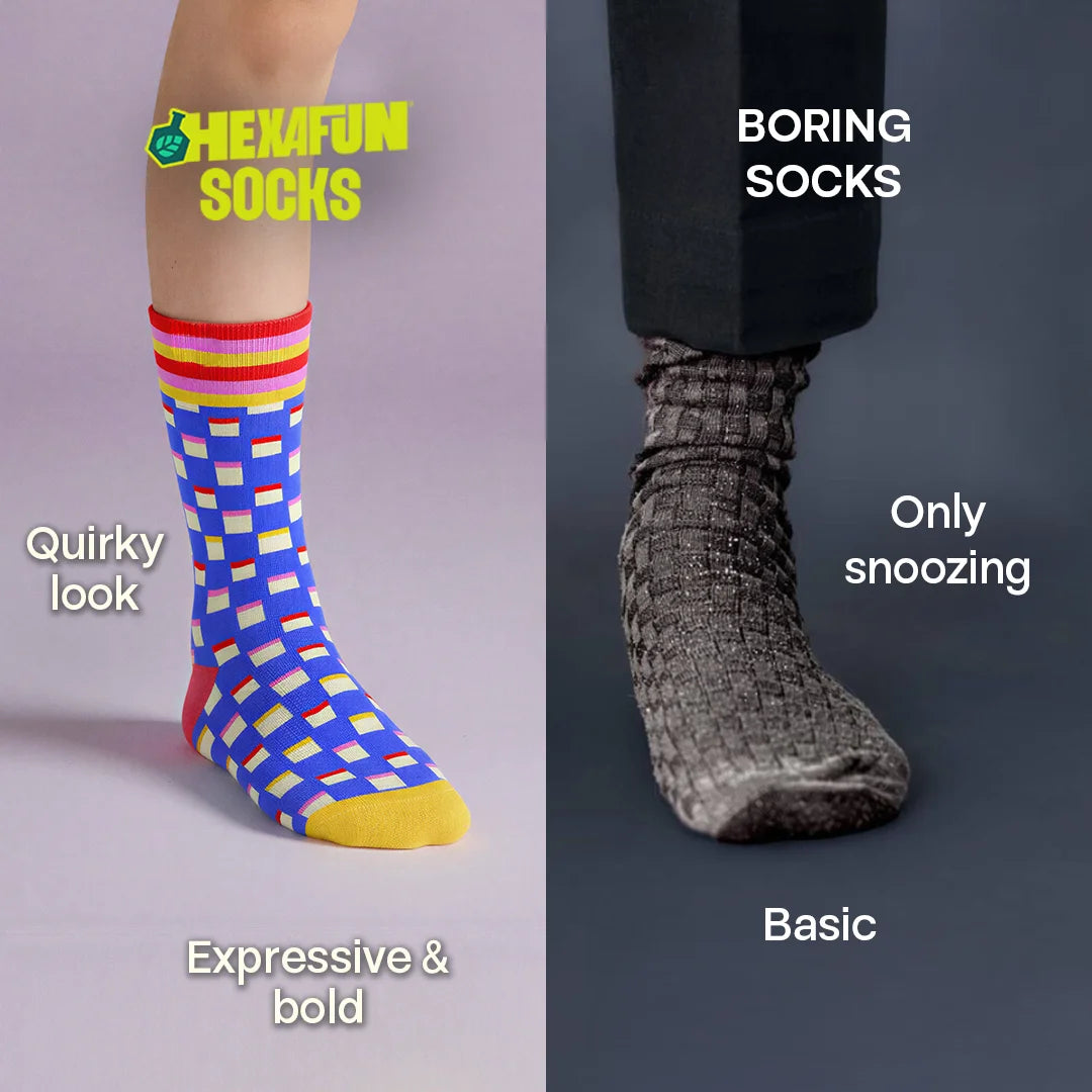 Out Loud! Unisex Socks, 100% Organic Cotton, Crew Length, Pack of 2