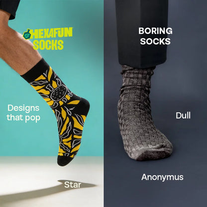 Black Matters! Unisex Socks, 100% Bamboo, Crew Length, Pack of 2