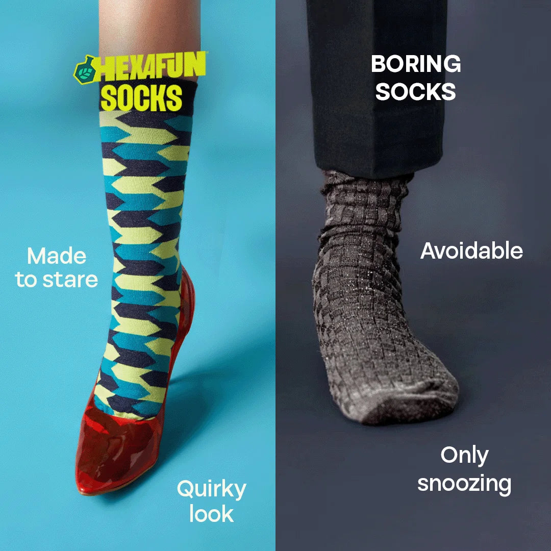 Out Of Shape! Unisex Socks, 100% Organic Cotton, Crew Length, Pack of 2