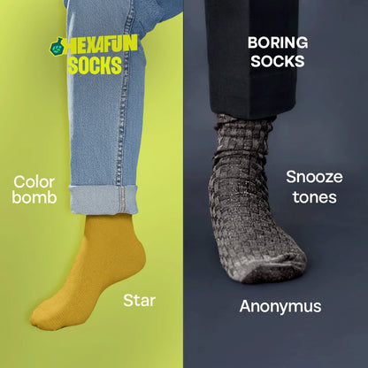 Sugar Crush! Unisex Socks, 100% Organic Cotton, Crew Length, Pack of 5
