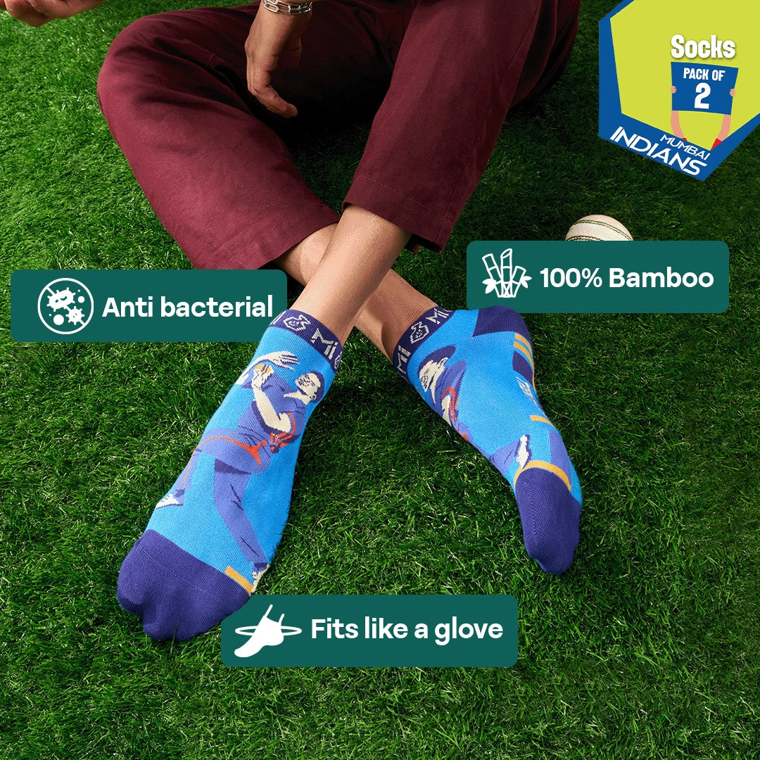 Airboom! Unisex Socks, 100% Bamboo, Ankle Length, Pack of 2