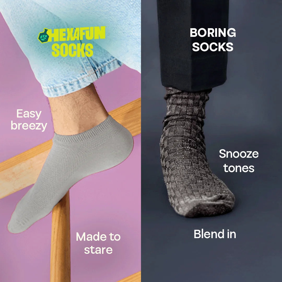 Earthbound! Unisex Socks, 100% Organic Cotton, Ankle Length, Pack of 2