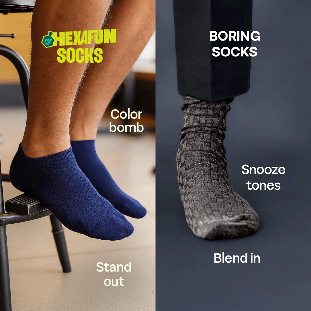 Midnight Mischief! Unisex Socks, 100% Organic Cotton, Ankle Length, Pack of 2