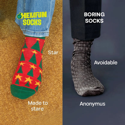 Merry-field! Unisex Socks, 100% Organic Cotton, Ankle Length, Pack of 2