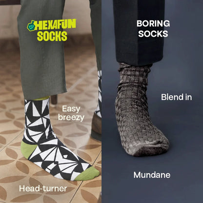 Shape-shift! Unisex Socks, 100% Bamboo, Crew Length, Pack of 2