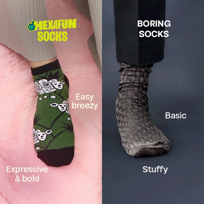 Black Matters! Unisex Socks, 100% Bamboo, Ankle Length, Pack of 2