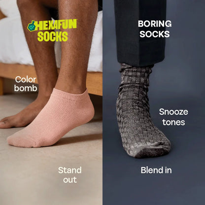 Solid Matters! Unisex Socks, 100% Organic Cotton, Ankle Length, Pack of 2