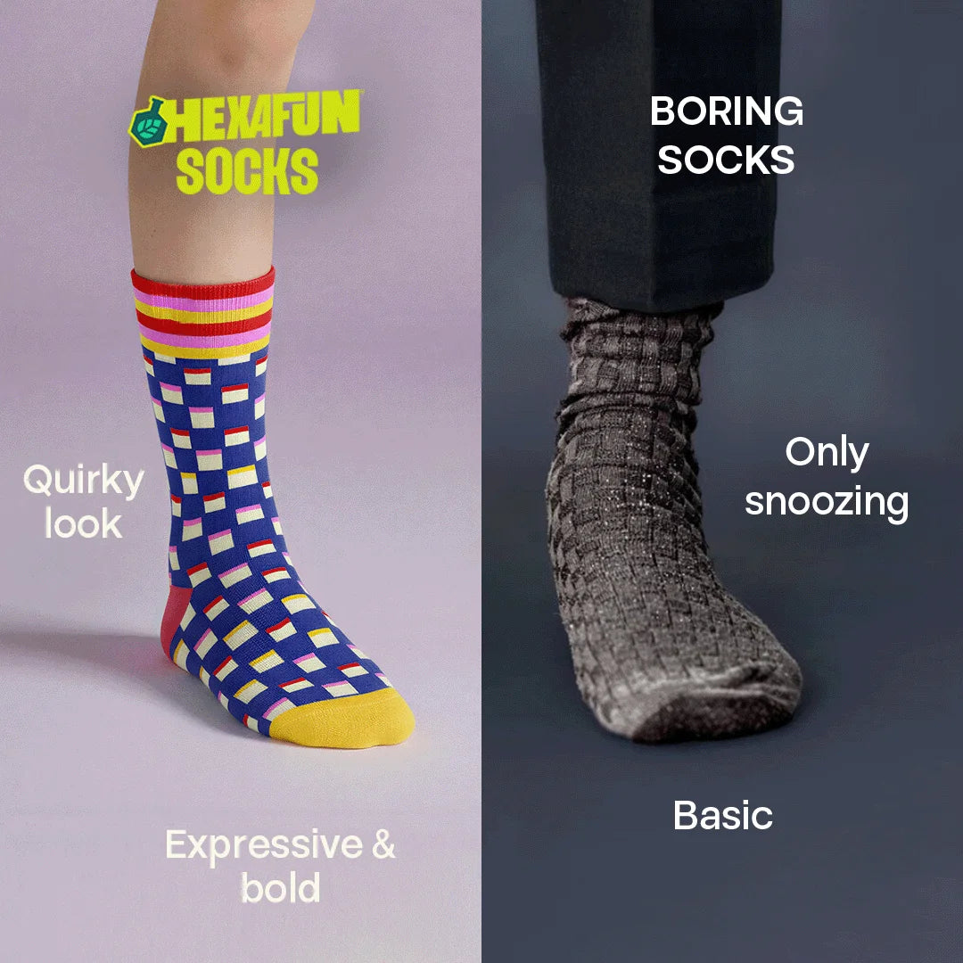 Out Loud! Unisex Socks, 100% Organic Cotton, Crew Length, Pack of 2