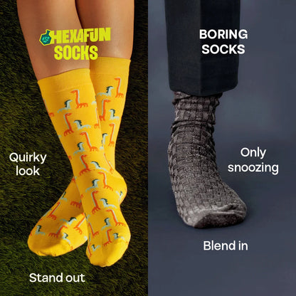 Animal-holic! Unisex Socks, 100% Organic Cotton, Crew Length, Pack of 5