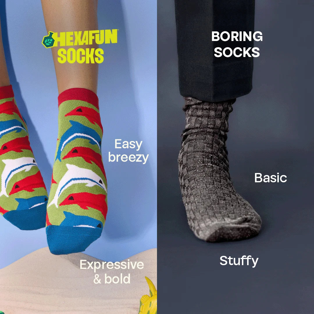 Aqua-world! Unisex Socks, 100% Bamboo, Ankle Length, Pack of 2
