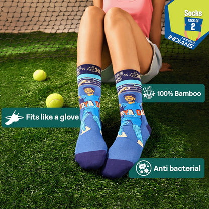 Game Changers! Unisex Socks, 100% Bamboo, Crew Length, Pack of 2