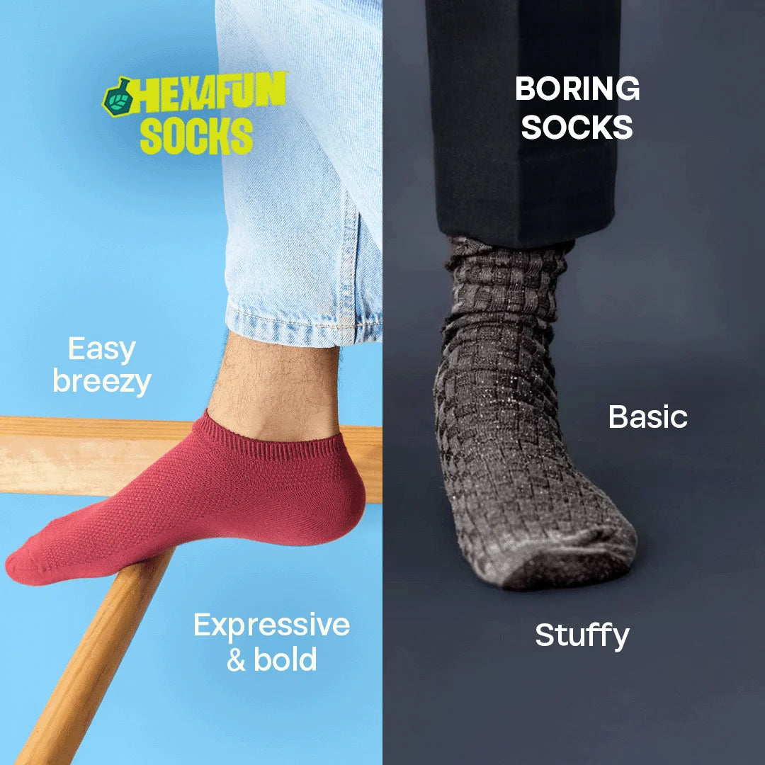 Mysterious! Unisex Socks, 100% Organic Cotton, Ankle Length, Pack of 5
