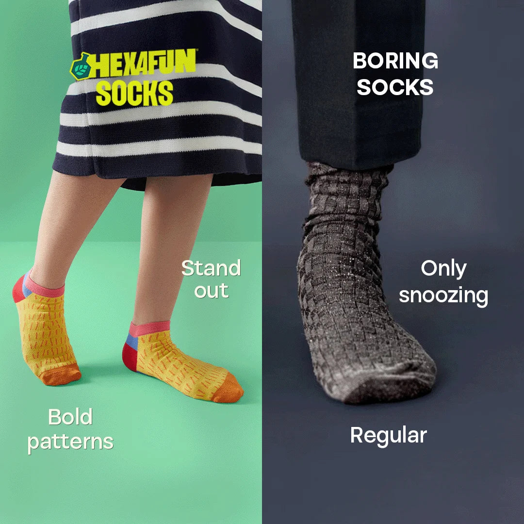 Yellow Dear! Unisex Socks, 100% Organic Cotton, Ankle Length, Pack of 2