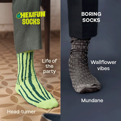 Sensing A Pattern! Unisex Socks, 100% Organic Cotton, Crew Length, Pack of 2