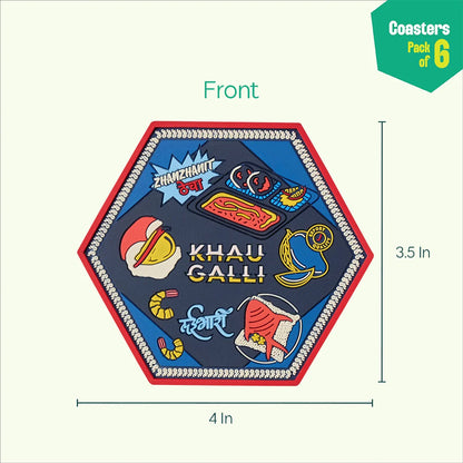 Insanely Indian! Coasters, Pack of 6