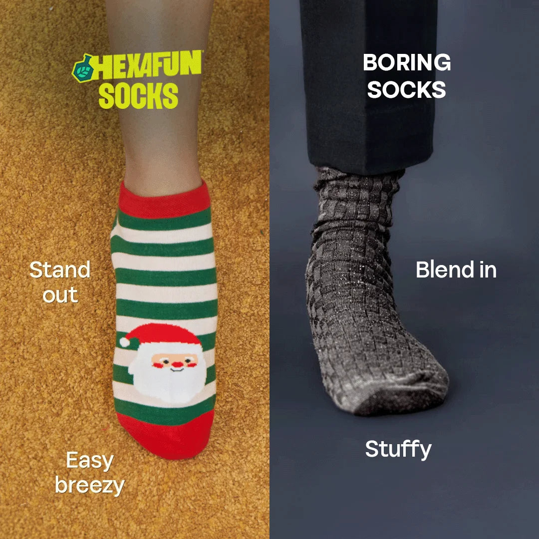 Snow Much Fun! Unisex Socks, 100% Organic Cotton, Ankle Length, Pack of 2