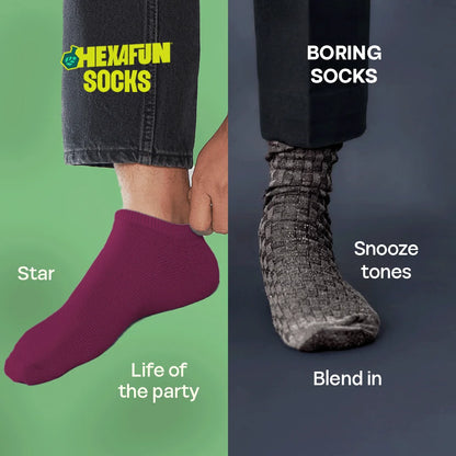 Urban Groove! Unisex Socks, 100% Organic Cotton, Ankle Length, Pack of 2