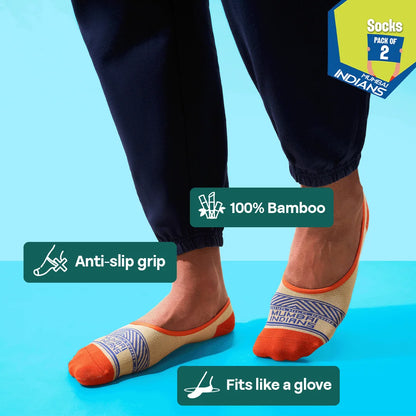 Drip-wali Paltan! Unisex Socks, 100% Bamboo, No Show, Pack of 2