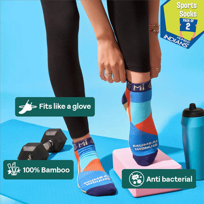 Lift & Flex! Unisex Socks, 100% Bamboo & Terry Made, Sports, Pack of 2