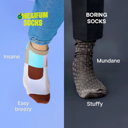 Hash Brownie! Unisex Socks, 100% Organic Cotton, Ankle Length, Pack of 2