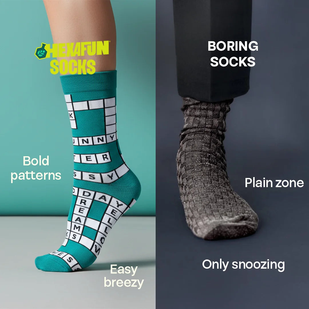Game On! Unisex Socks, 100% Bamboo, Crew Length, Pack of 2