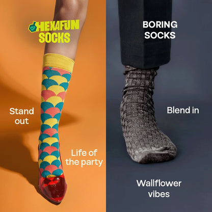 Stripe-otypical! Unisex Socks, 100% Organic Cotton, Crew Length, Pack of 2