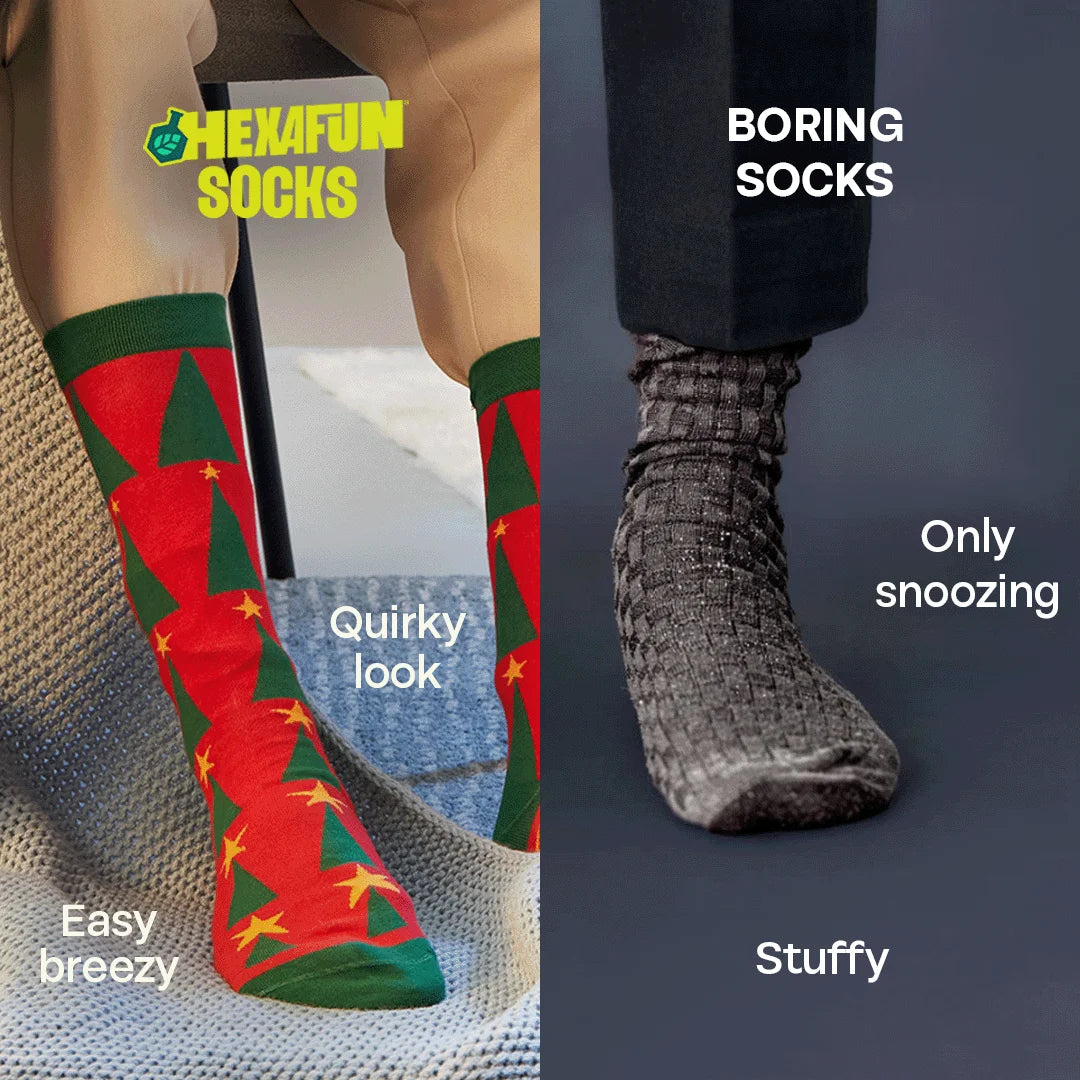 Hot In Red! Unisex Socks, 100% Organic Cotton, Crew Length, Pack of 2
