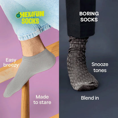 Nightfall! Unisex Socks, 100% Organic Cotton, Ankle Length, Pack of 2