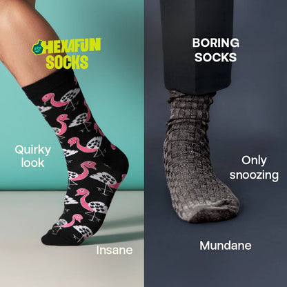Take Me Black! Unisex Socks, 100% Bamboo, Crew Length, Pack of 2