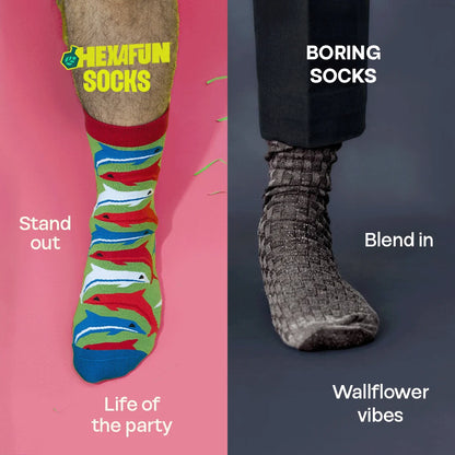 Slay The Day! Unisex Socks, 100% Bamboo, Crew Length, Pack of 5