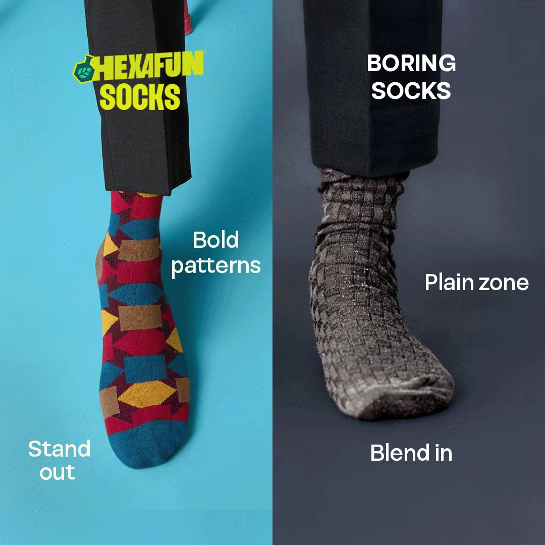 Geometry Class! Unisex Socks, 100% Organic Cotton, Crew Length, Pack of 5