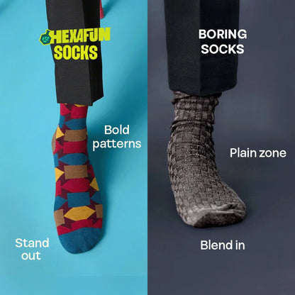Geometry Class! Unisex Socks, 100% Organic Cotton, Crew Length, Pack of 5